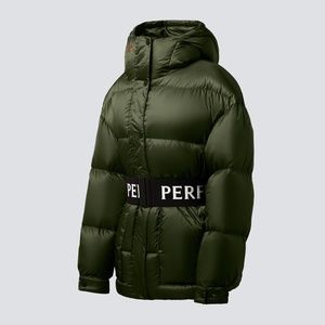 PERFECT MOMENT 'OVER SIZED PARKA II' in DARK GREEN - SIZE SML - US4/6 MSRP $700